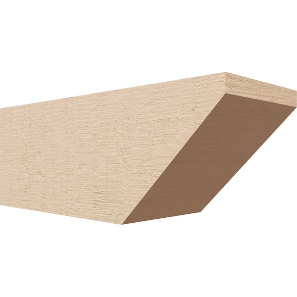 Ekena Millwork 6in. W x 6in. H x 16in. L Concord Woodgrain TimberThane Rafter Tail, Primed Tan RFTUR06X06X16CONRCPR - main